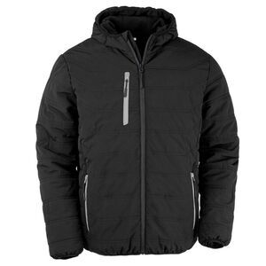 Result Genuine Recycled Mens Compass Padded Winter Jacket / Black/Gray